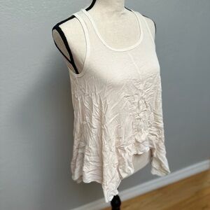 Forever 21 Cream Textured Tank Top